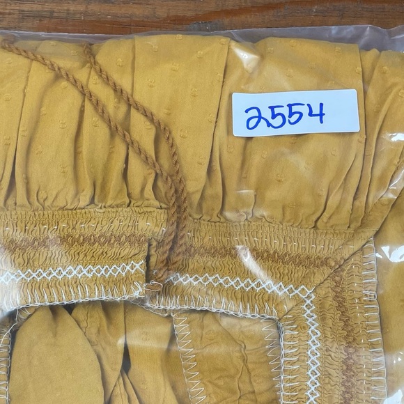 Old Navy women’s XS sleeveless tiered maxi dress yellow mustard boho pockets - Picture 12 of 12